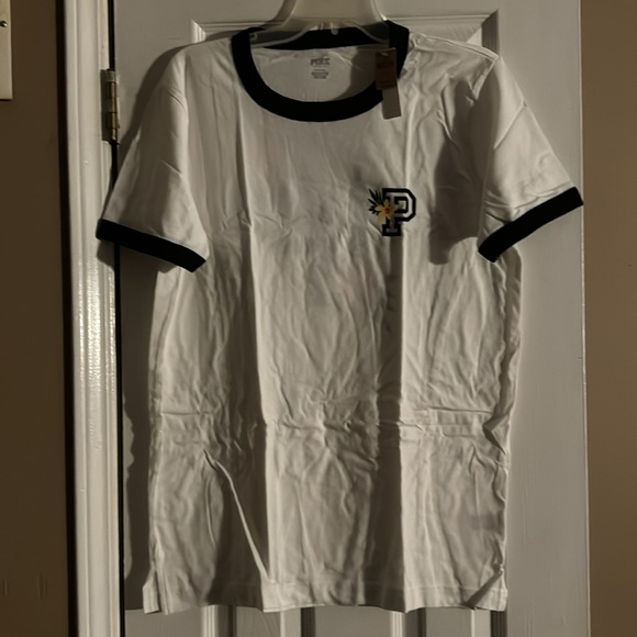 Pink / Victorias Secret brand new women’s white /navy tshirt size medium - Picture 4 of 5